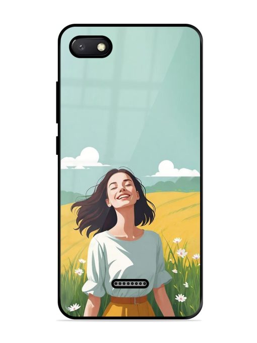 Girl Graffiti Glossy Soft Edge Case for Xiaomi Redmi 6A Chachhi