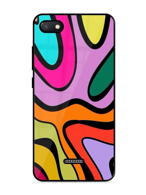 Groovy Swirls Glossy Soft Edge Case for Xiaomi Redmi 6A Chachhi