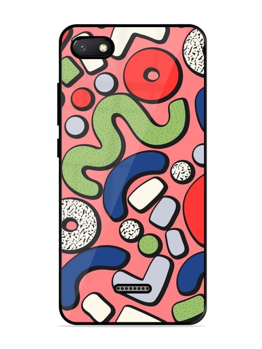 Groovy Geometric Shapes Glossy Soft Edge Case for Xiaomi Redmi 6A Chachhi