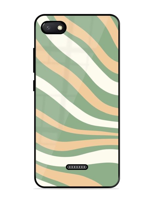 Wavy Pastel Paradise Glossy Soft Edge Case for Xiaomi Redmi 6A Chachhi