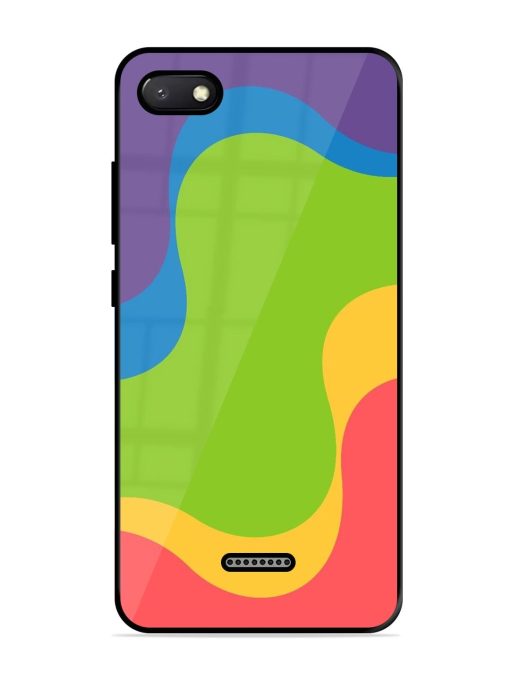 Wavy Rainbow Wonderland Glossy Soft Edge Case for Xiaomi Redmi 6A