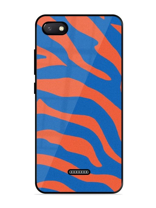 Zebra Stripes In Blue And Orange Glossy Soft Edge Case for Xiaomi Redmi 6A