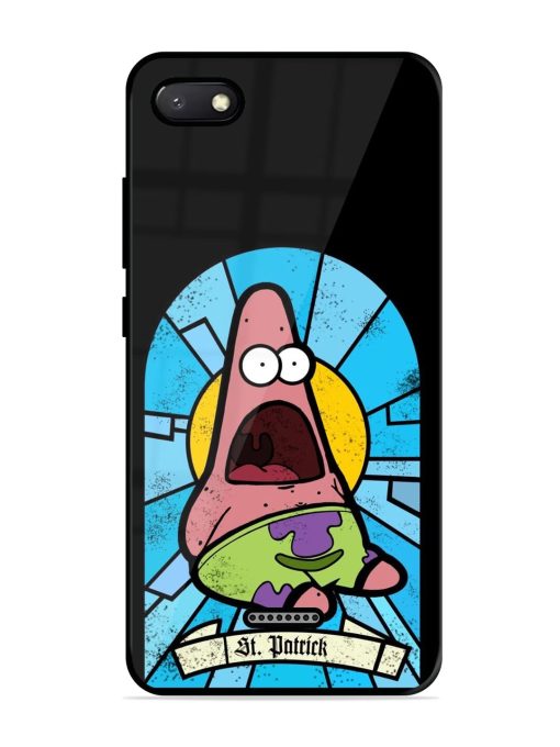 St. Patrick'S Day Stained Glass Patrick Star Glossy Soft Edge Case for Xiaomi Redmi 6A Chachhi