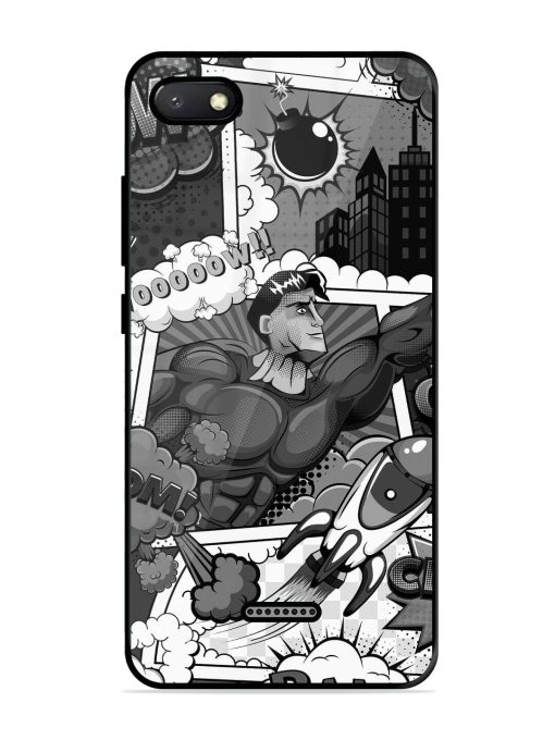 Comic Book Chaos Glossy Soft Edge Case for Xiaomi Redmi 6A Chachhi