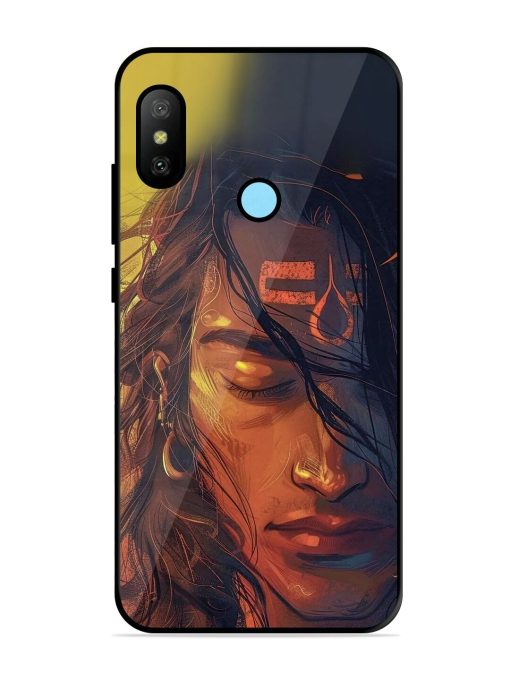 Tranquil Shiva Glossy Soft Edge Case for Xiaomi Redmi 6 Pro Chachhi