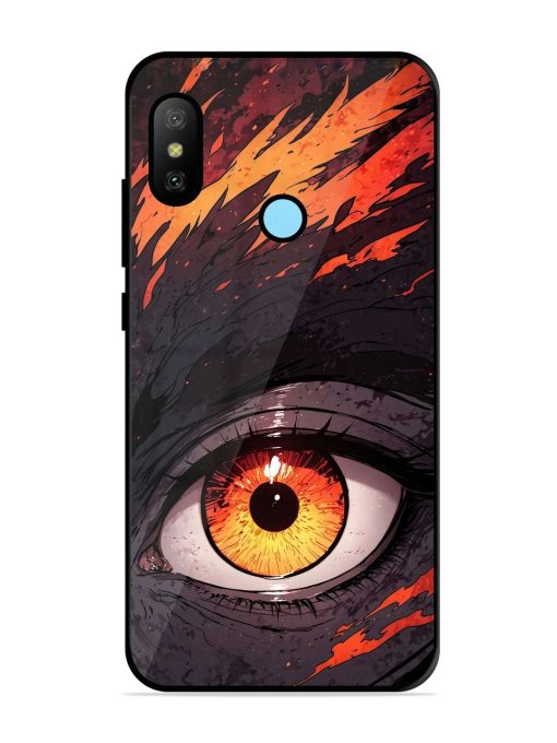 Inferno Gaze Glossy Soft Edge Case for Xiaomi Redmi 6 Pro Chachhi