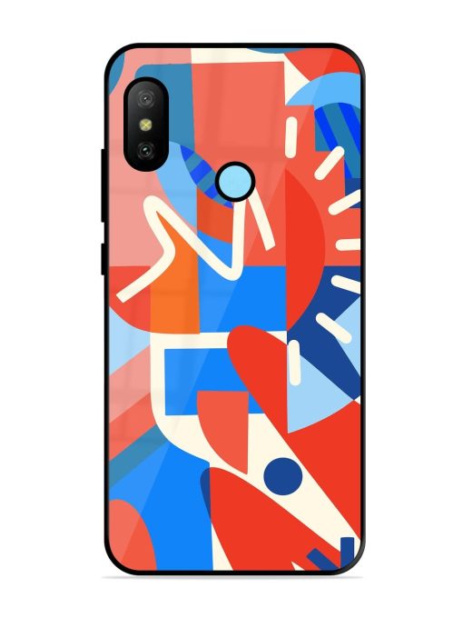 Abstract Harmony Glossy Soft Edge Case for Xiaomi Redmi 6 Pro Chachhi