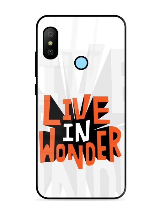 Wonder Burst Glossy Soft Edge Case for Xiaomi Redmi 6 Pro Chachhi