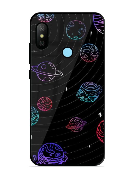 Cosmic Ballet Glossy Soft Edge Case for Xiaomi Redmi 6 Pro Chachhi