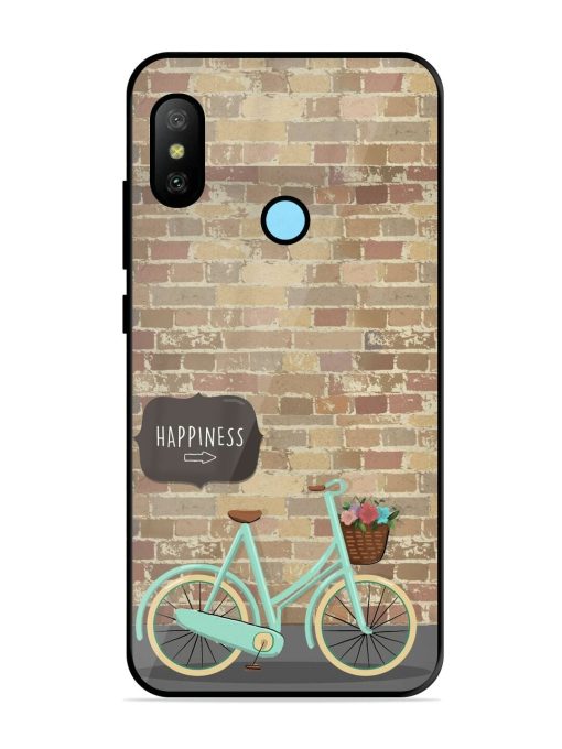 Pedaling Towards Happiness Glossy Soft Edge Case for Xiaomi Redmi 6 Pro Chachhi