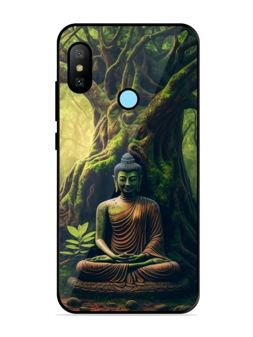 Green Buddha Art Glossy Soft Edge Case for Xiaomi Redmi 6 Pro Chachhi