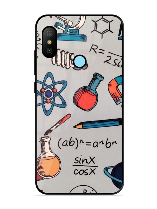 Science Doodle Glossy Soft Edge Case for Xiaomi Redmi 6 Pro Chachhi