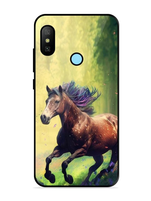 Enchanted Gallop Glossy Soft Edge Case for Xiaomi Redmi 6 Pro Chachhi