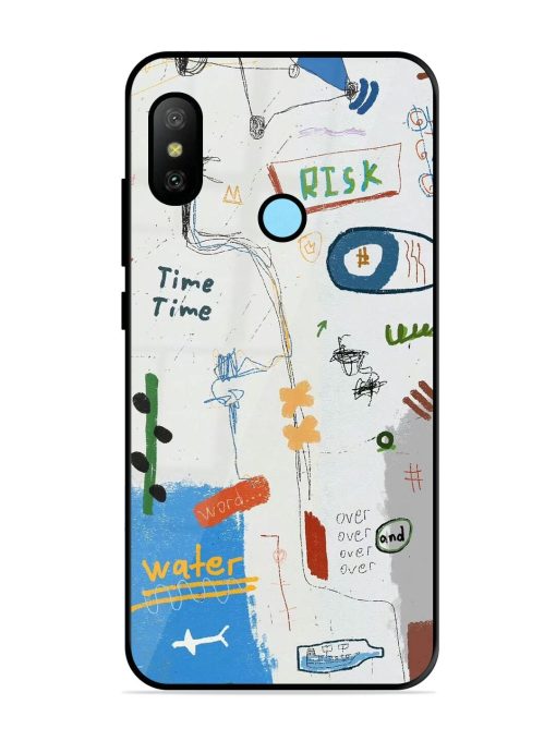 Mind Map Madness Glossy Soft Edge Case for Xiaomi Redmi 6 Pro Chachhi