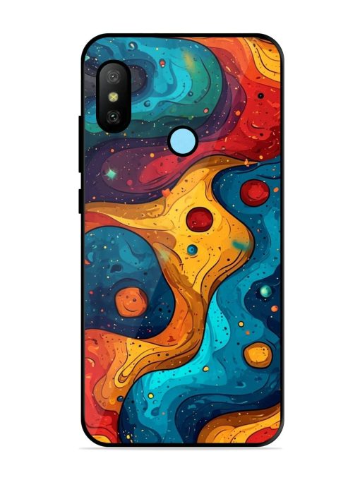 Cosmic Swirl Glossy Soft Edge Case for Xiaomi Redmi 6 Pro Chachhi