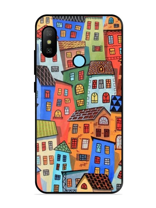 Rainbow House Glossy Soft Edge Case for Xiaomi Redmi 6 Pro Chachhi