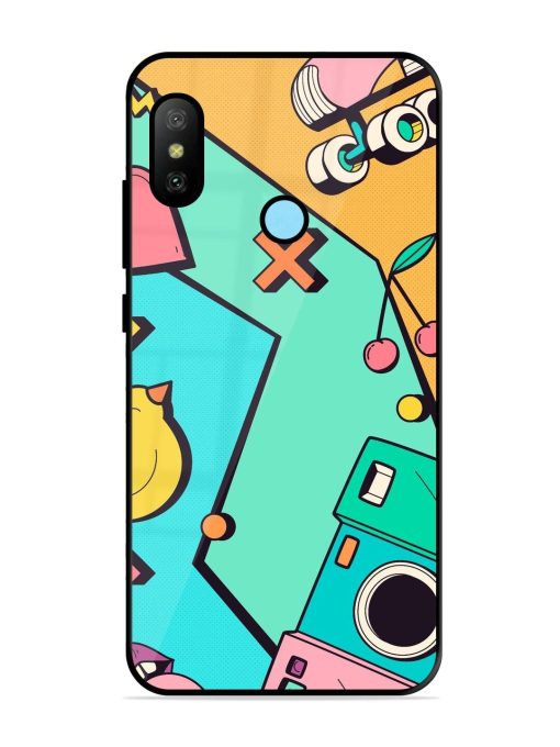 Retro Remix Glossy Soft Edge Case for Xiaomi Redmi 6 Pro Chachhi