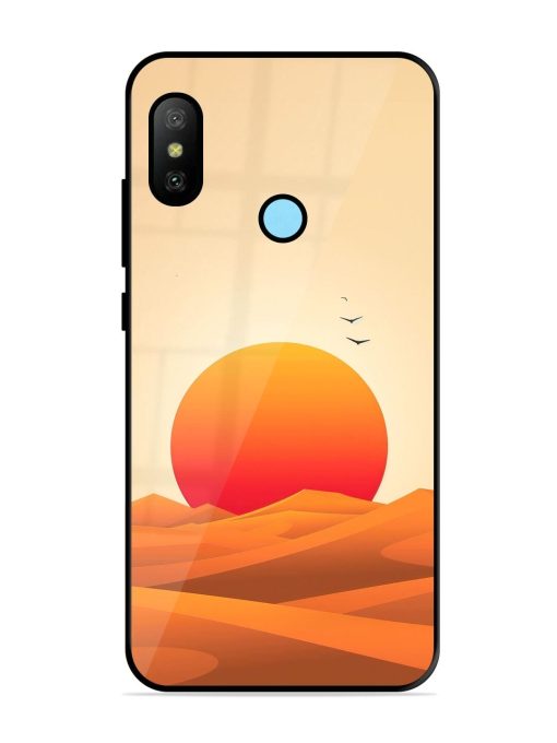 Desert Sunset Glossy Soft Edge Case for Xiaomi Redmi 6 Pro Chachhi