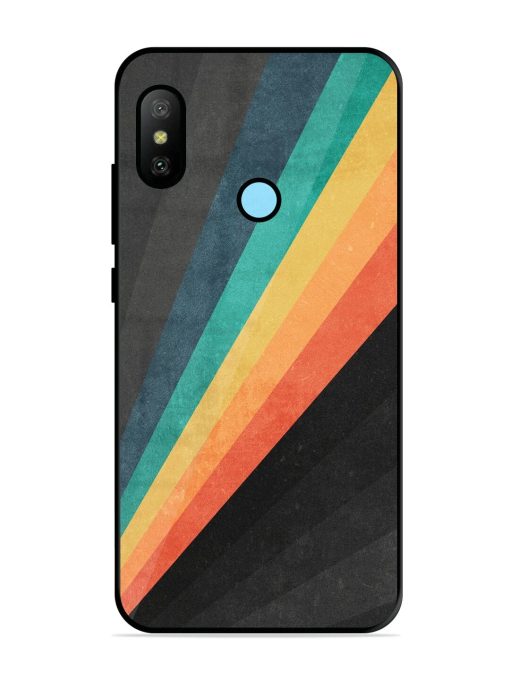 Retro Spectrum Glossy Soft Edge Case for Xiaomi Redmi 6 Pro Chachhi