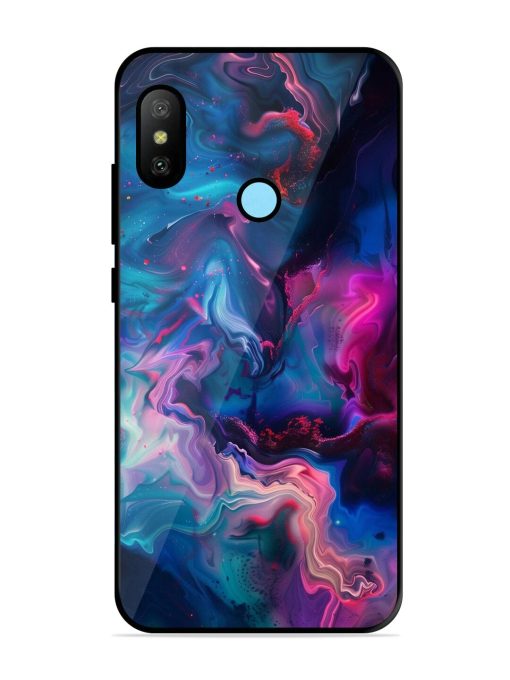 Cosmic Swirl Glossy Soft Edge Case for Xiaomi Redmi 6 Pro Chachhi