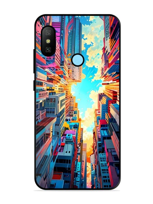 Skyward City Glossy Soft Edge Case for Xiaomi Redmi 6 Pro Chachhi