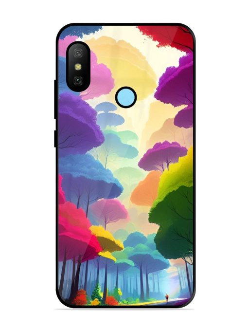 Rainbow Road Glossy Soft Edge Case for Xiaomi Redmi 6 Pro Chachhi