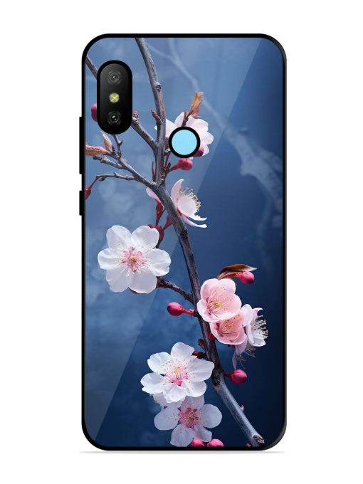 Delicate Blossoms Glossy Soft Edge Case for Xiaomi Redmi 6 Pro Chachhi