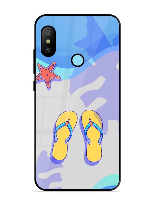 Sandy Toes And Salty Seas Glossy Soft Edge Case for Xiaomi Redmi 6 Pro Chachhi