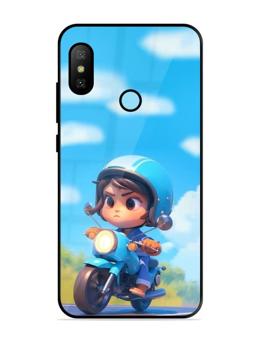 Little Rider Glossy Soft Edge Case for Xiaomi Redmi 6 Pro Chachhi