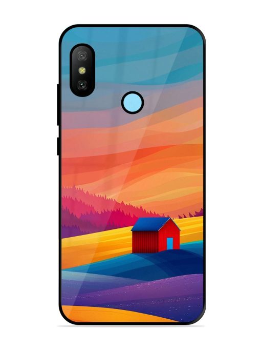 Sunset Solitude Glossy Soft Edge Case for Xiaomi Redmi 6 Pro Chachhi