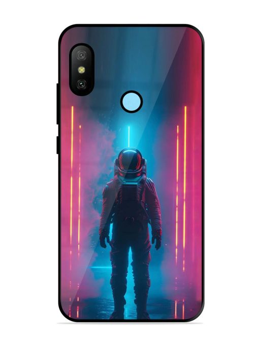 Neon Astronaut Glossy Soft Edge Case for Xiaomi Redmi 6 Pro Chachhi