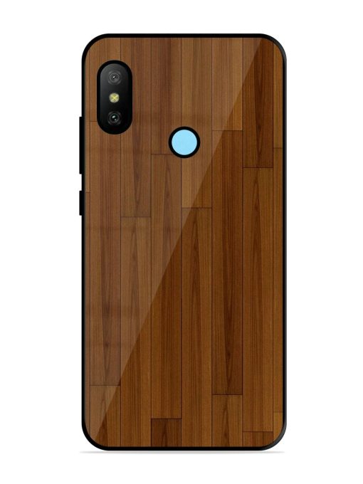 Warm Woodgrain Glossy Soft Edge Case for Xiaomi Redmi 6 Pro Chachhi