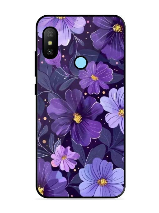 Purple Paradise Glossy Soft Edge Case for Xiaomi Redmi 6 Pro Chachhi