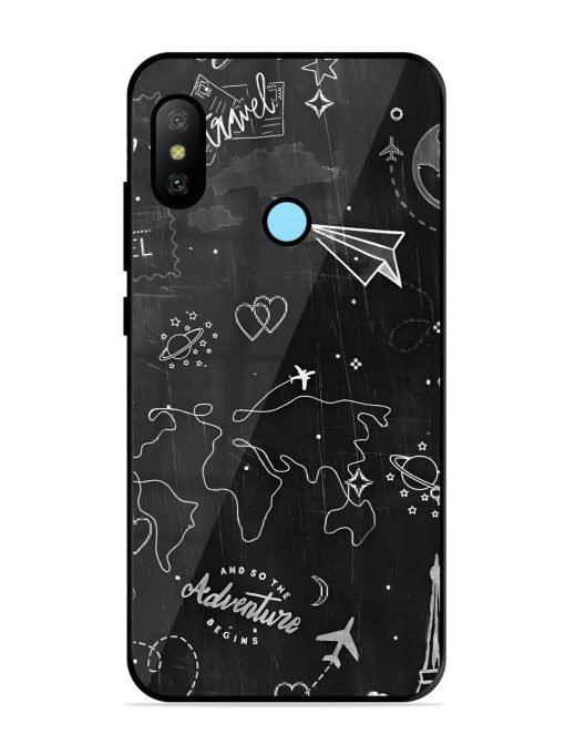 Wanderlust Sketchbook Glossy Soft Edge Case for Xiaomi Redmi 6 Pro Chachhi