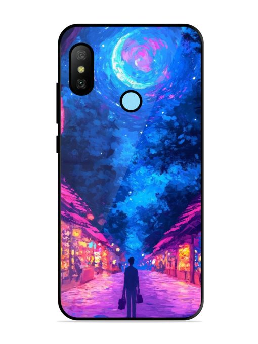 Neon Nightscape Glossy Soft Edge Case for Xiaomi Redmi 6 Pro Chachhi