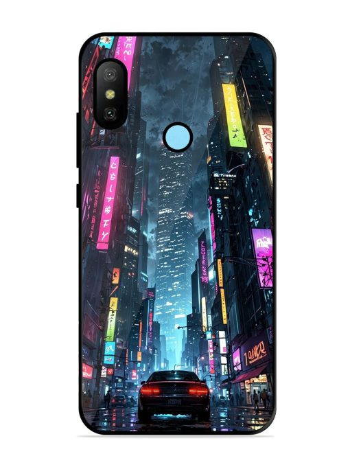 Neon Nightscape Glossy Soft Edge Case for Xiaomi Redmi 6 Pro Chachhi