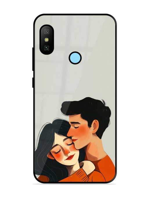 Craft Couples Glossy Soft Edge Case for Xiaomi Redmi 6 Pro Chachhi