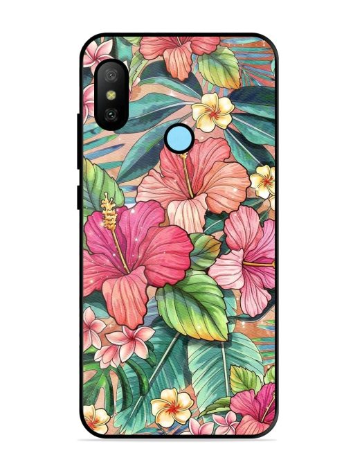 Tropical Tapestry Glossy Soft Edge Case for Xiaomi Redmi 6 Pro Chachhi