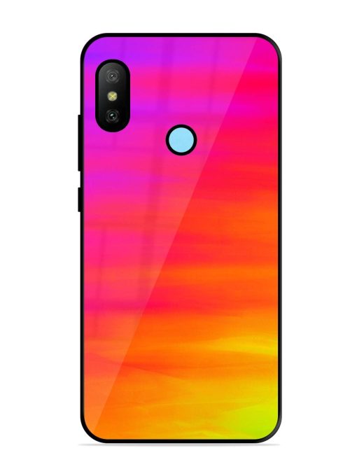 Neon Horizon Glossy Soft Edge Case for Xiaomi Redmi 6 Pro Chachhi