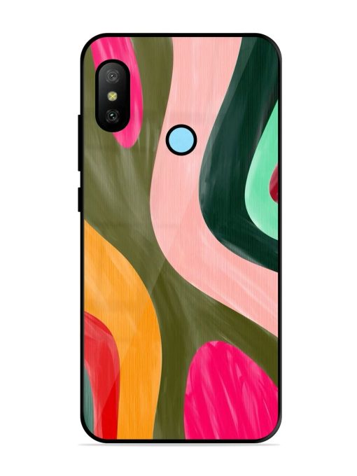 Wavy Wonderland Glossy Soft Edge Case for Xiaomi Redmi 6 Pro Chachhi