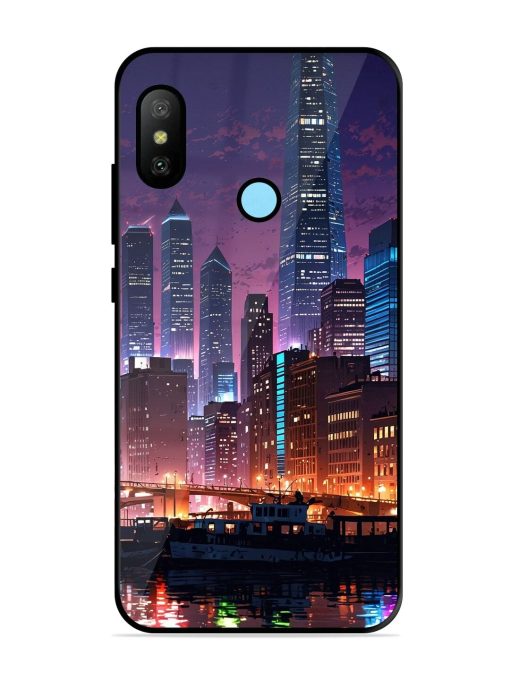 Neon Nightscape Glossy Soft Edge Case for Xiaomi Redmi 6 Pro Chachhi