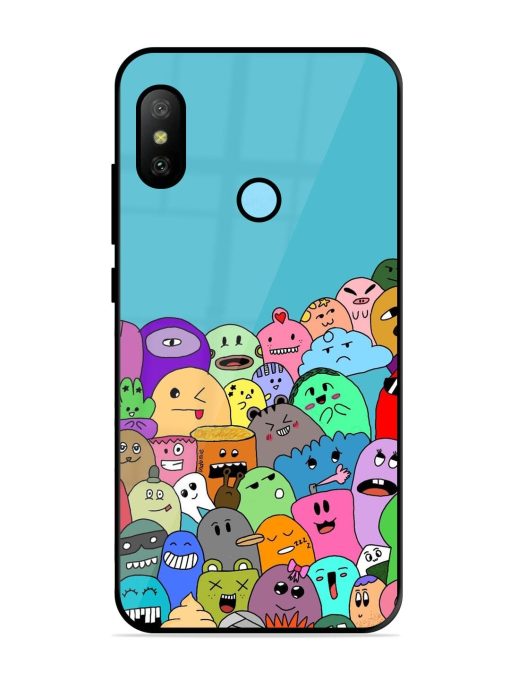 Monster Mash Glossy Soft Edge Case for Xiaomi Redmi 6 Pro Chachhi