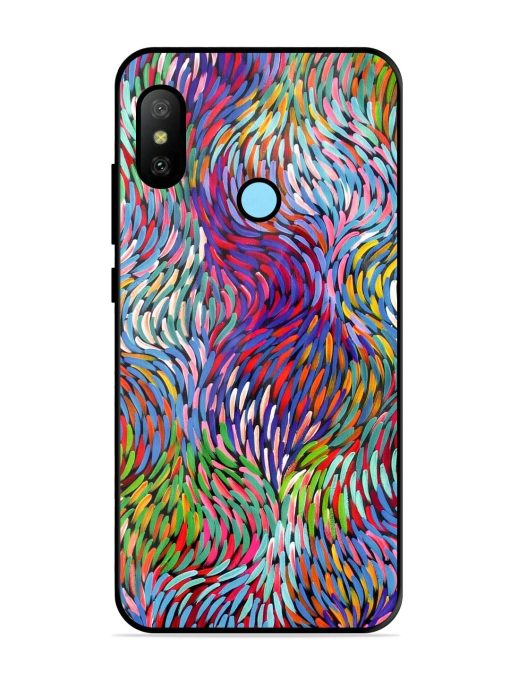 Vibrant Waves Glossy Soft Edge Case for Xiaomi Redmi 6 Pro Chachhi