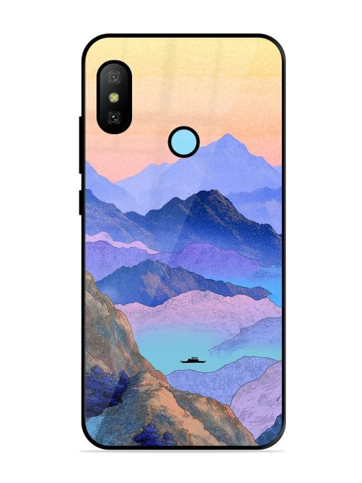 Mountain Mist Glossy Soft Edge Case for Xiaomi Redmi 6 Pro Chachhi