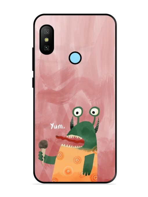 Hungry Monster Glossy Soft Edge Case for Xiaomi Redmi 6 Pro Chachhi