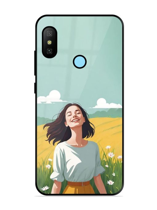 Girl Graffiti Glossy Soft Edge Case for Xiaomi Redmi 6 Pro Chachhi