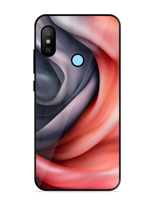 Swirling Silk Glossy Soft Edge Case for Xiaomi Redmi 6 Pro Chachhi