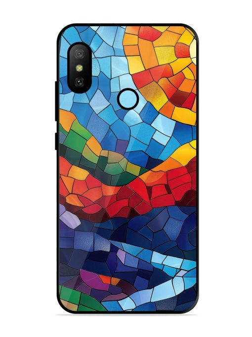 Mosaic Sunset Glossy Soft Edge Case for Xiaomi Redmi 6 Pro Chachhi