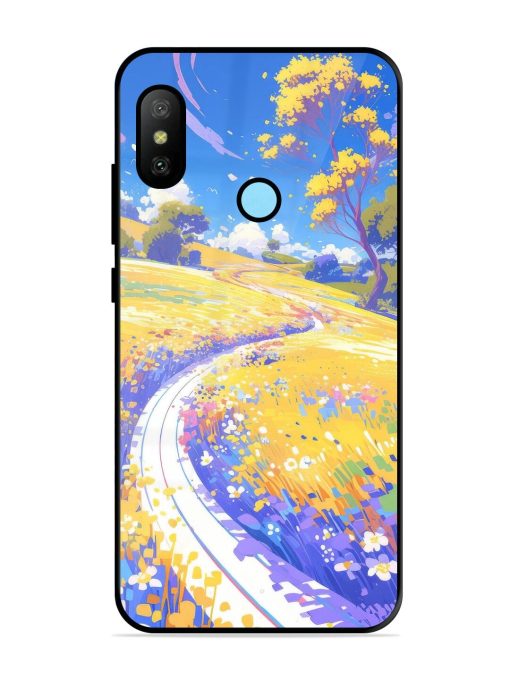 Vibrant Spring Meadow Glossy Soft Edge Case for Xiaomi Redmi 6 Pro Chachhi