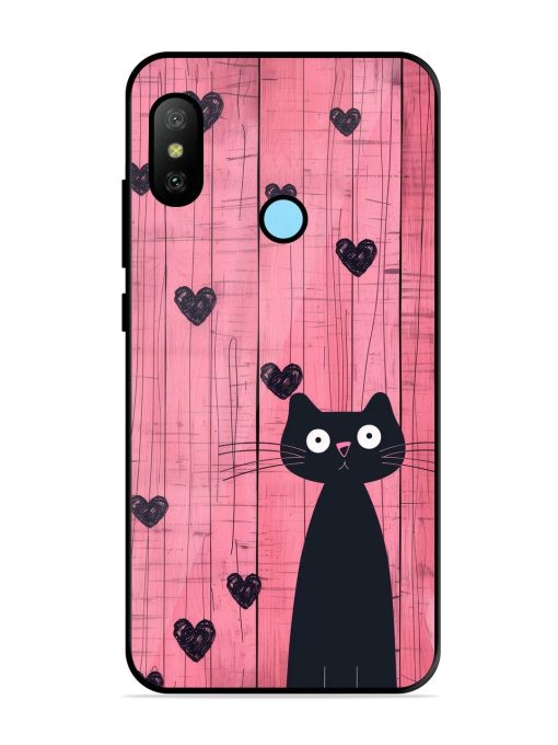 Feline Valentine'S Day Glossy Soft Edge Case for Xiaomi Redmi 6 Pro Chachhi